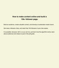 Easy way to make online content