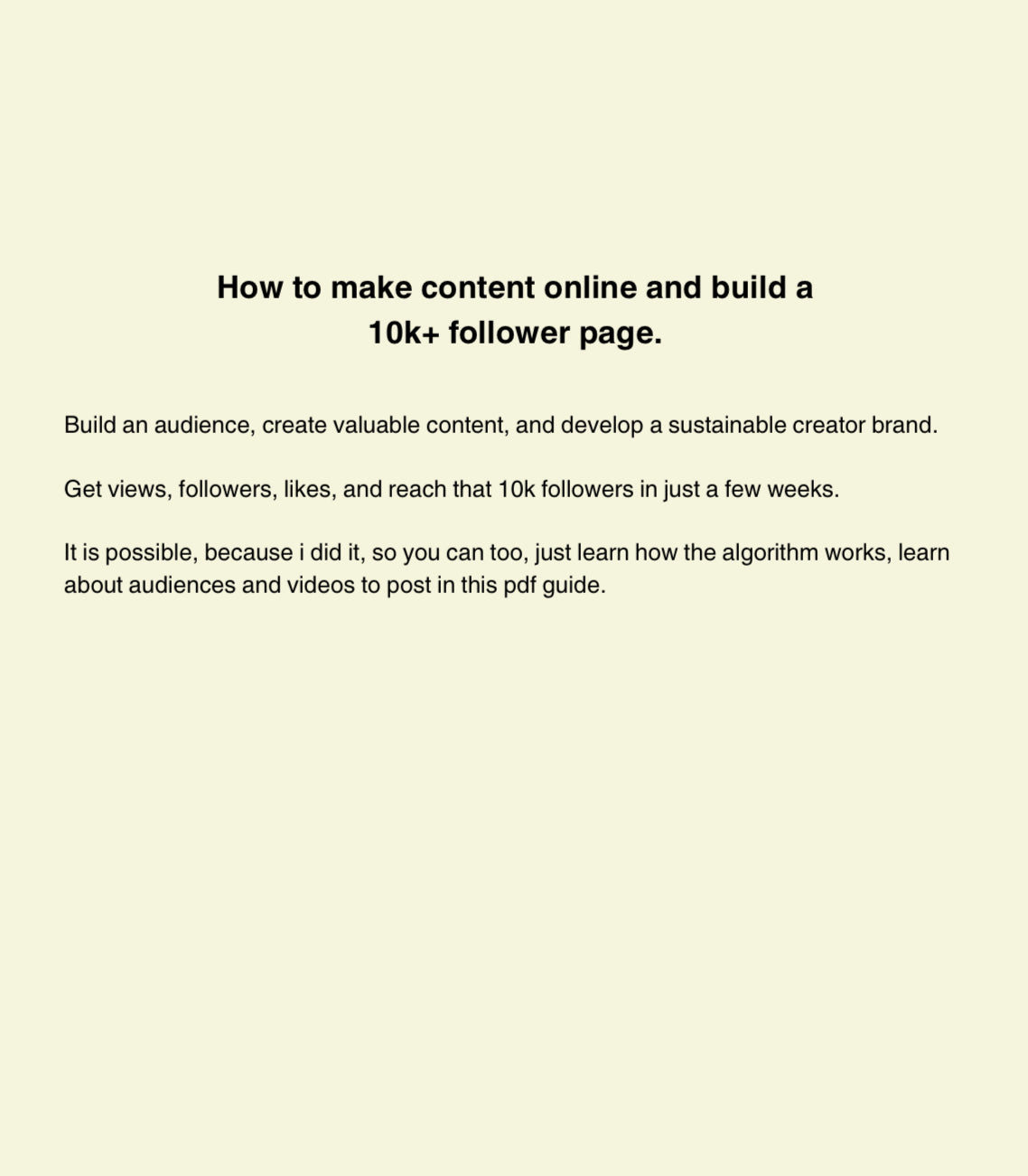 Easy way to make online content